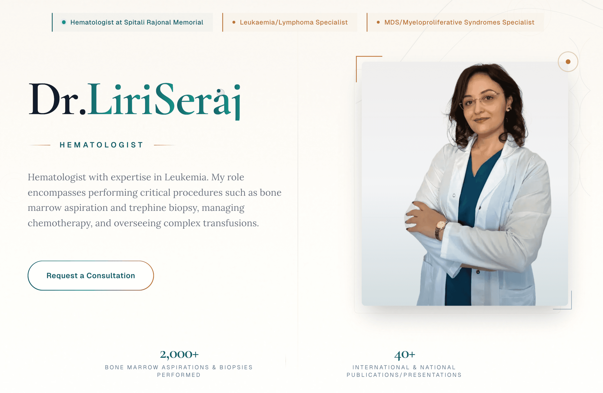 Dr. Liri Seraj - Hematologist