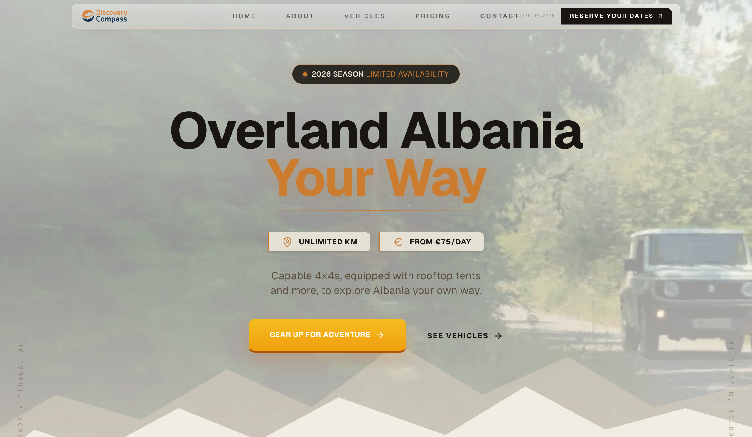 Discovery Compass - 4x4 Rental & Guided Tours